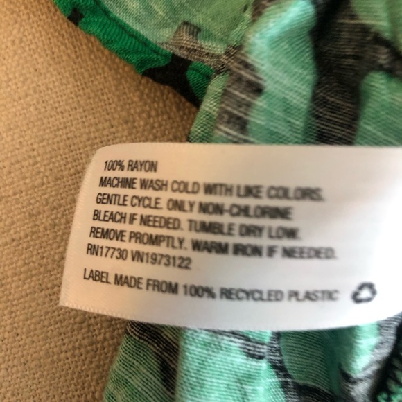 Ava & Viv Balloon Long Sleeve Blouse Polka Dots Green - Picture 7 of 10